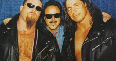 Jimmy Hart and Bret Hart
