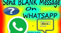 How to Send Blank Message on WhatsApp