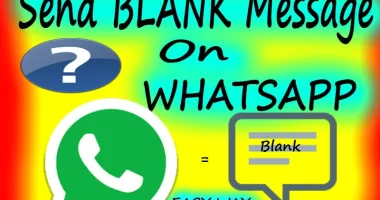 How to Send Blank Message on WhatsApp
