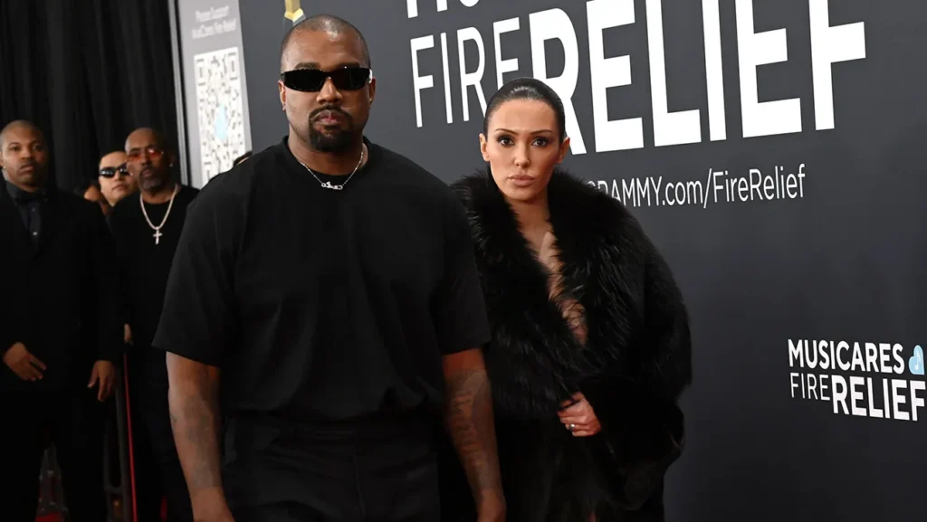 Bianca Censori dance in black bodysuit at 2025 Grammys after-party with Kanye West